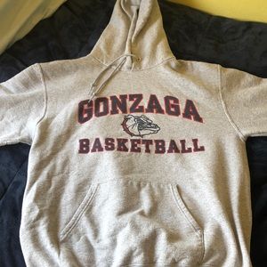 Grey Gonzaga Basketball Hoodie